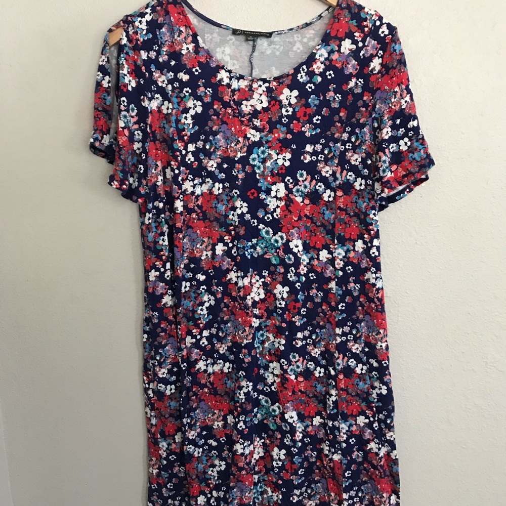 Adrianna Papell Navy Floral Dress